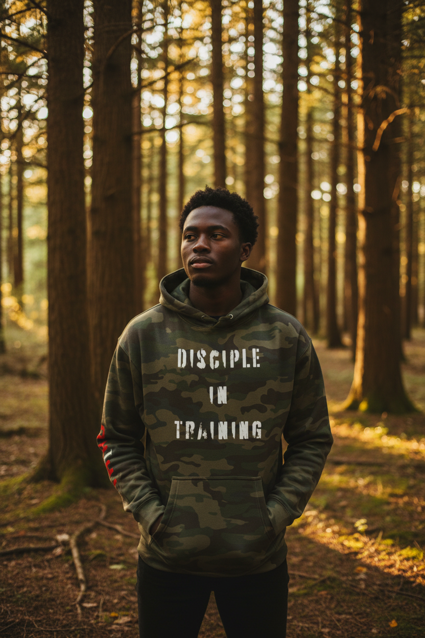 Disciple Camo Hoodie Lifestyle