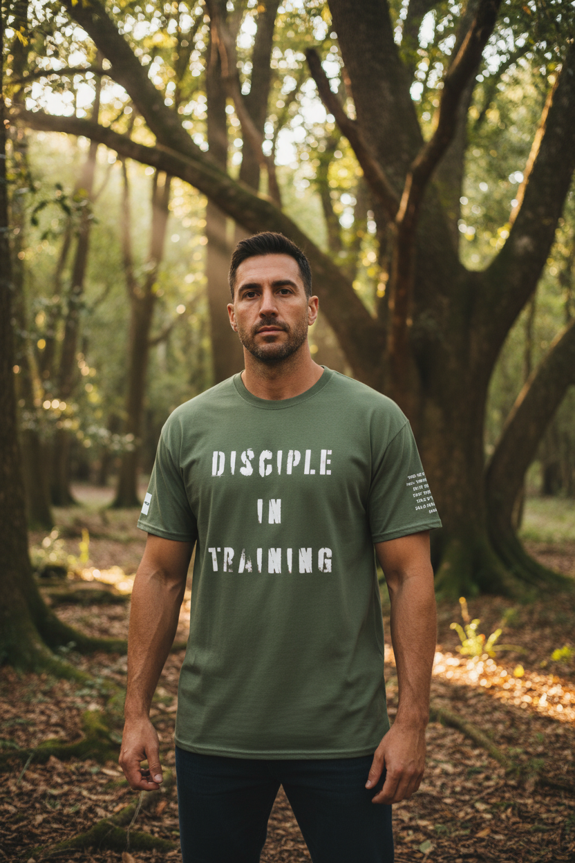 Disciple in Training Tee - Dense Woods