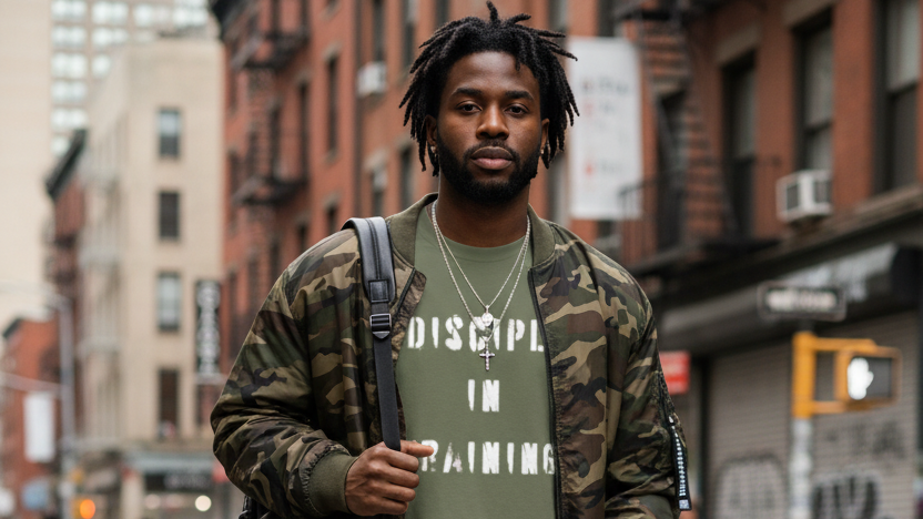 Disciple in Training Tee - Urban Lifestyle with Black Man