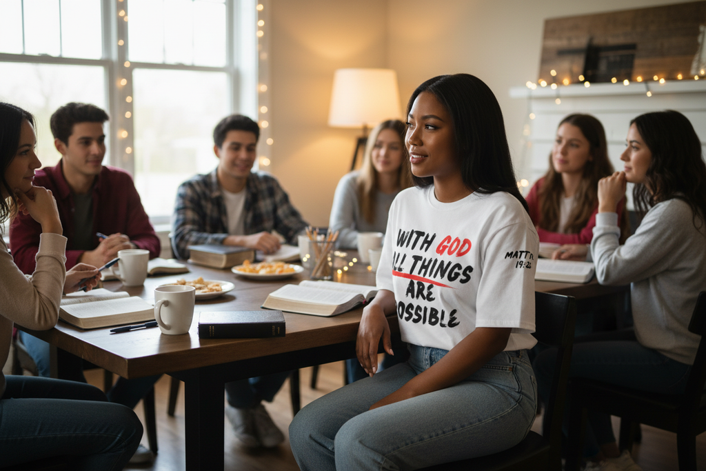 Matt 19:26 Oversized Tee – Bible Study Lifestyle