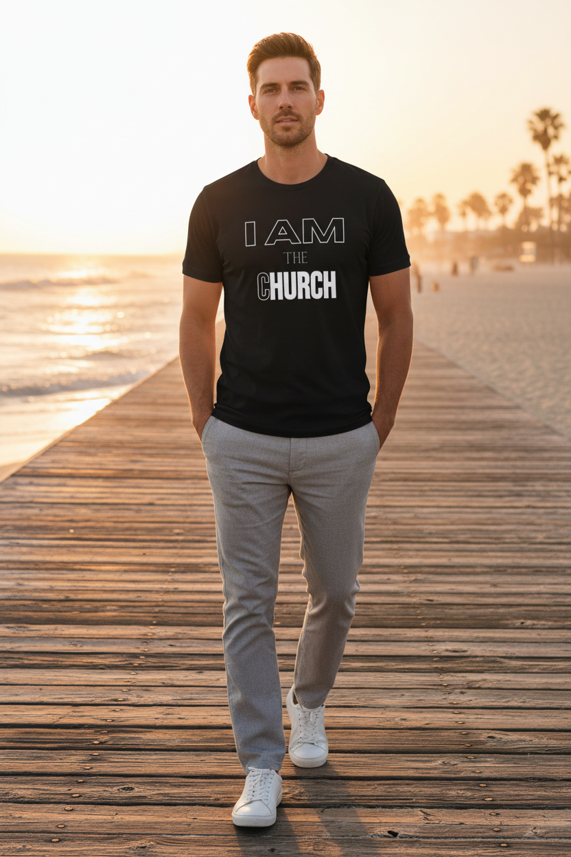 Men's I AM the Church Tee - Boardwalk