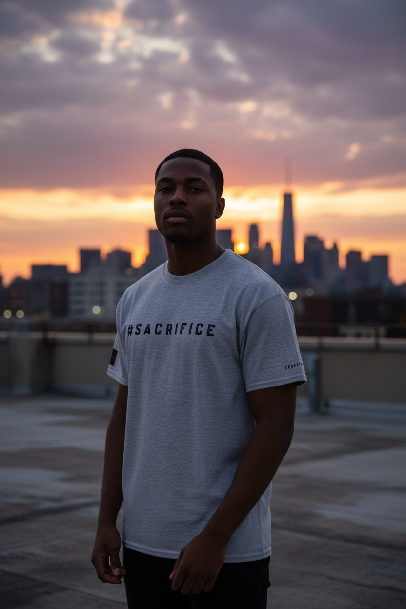 Sacrifice Tee - Rooftop at Dusk