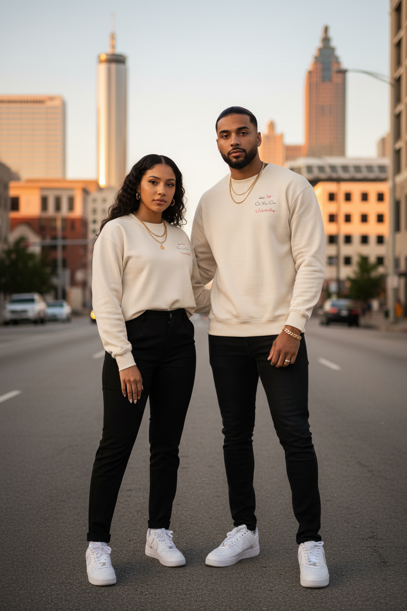 TH1RD Bone Crewneck – Downtown Atlanta Lifestyle