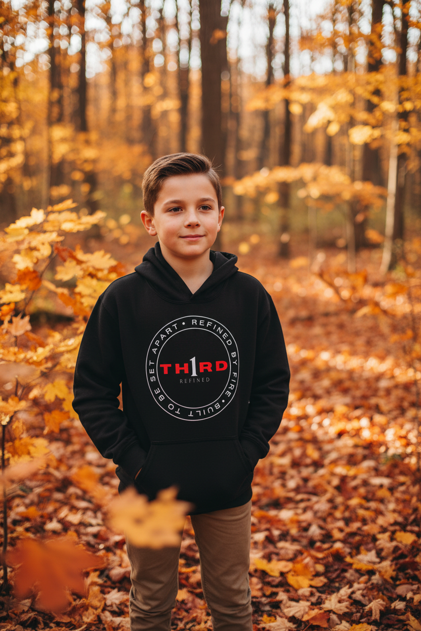 TH1RD Refined Youth Hoodie Fall Lifestyle
