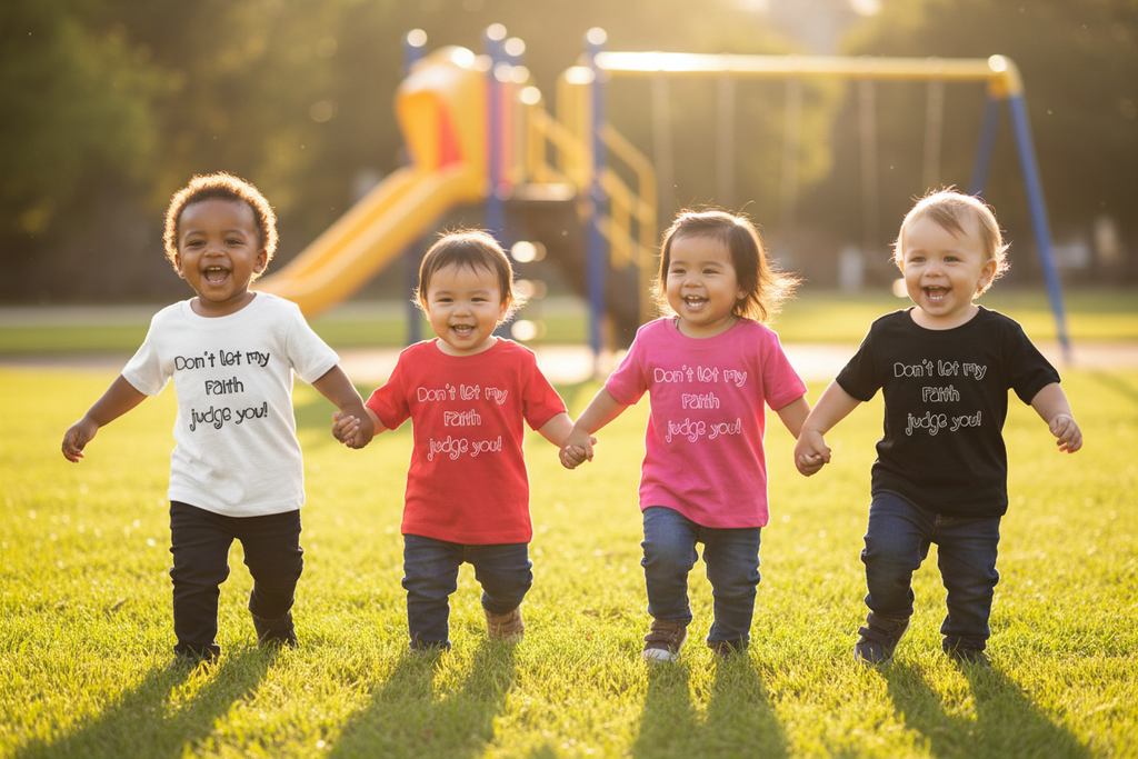 Toddler Don't Let My Faith Judge You Tee Park Lifestyle