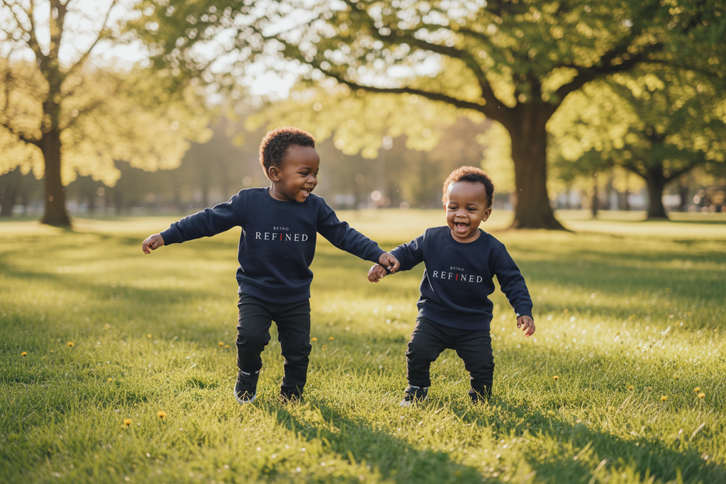 Twin Toddler Boys at the Park
