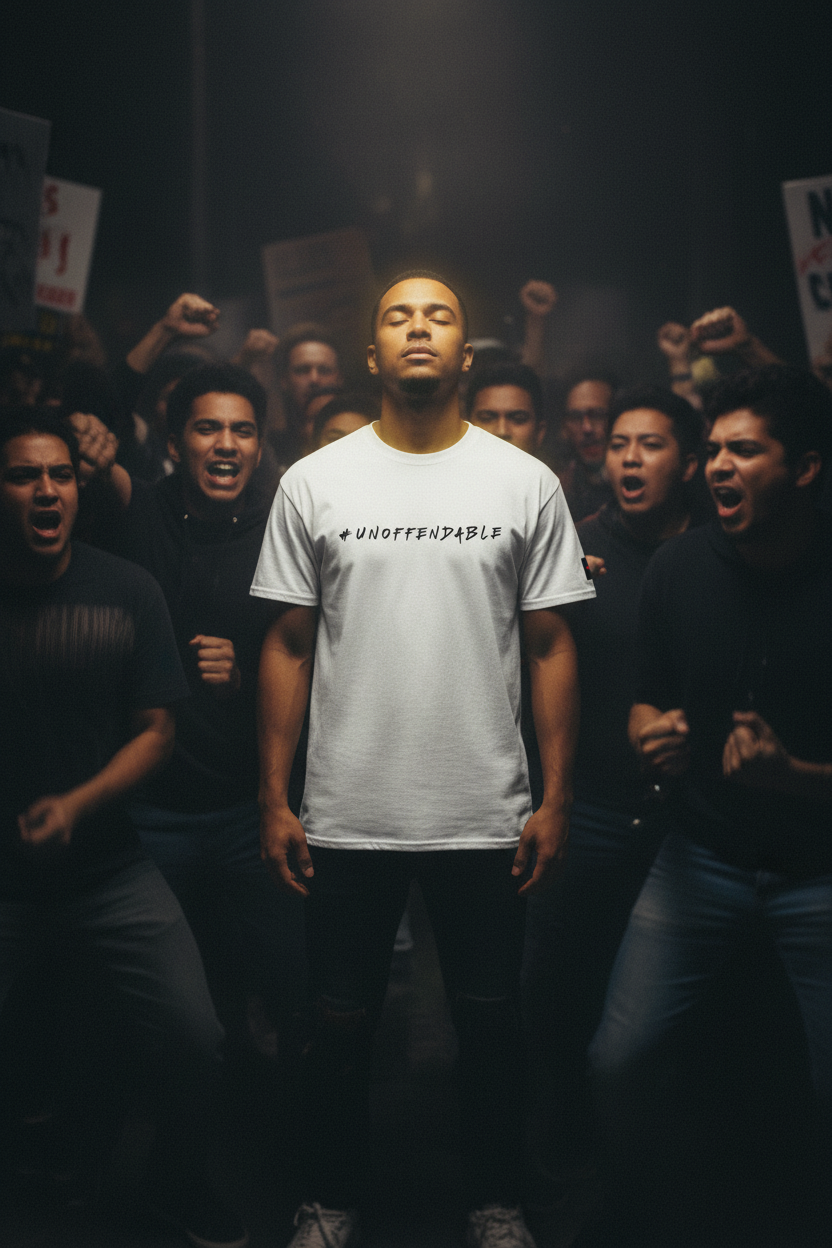 Unoffendable White Tee Lifestyle