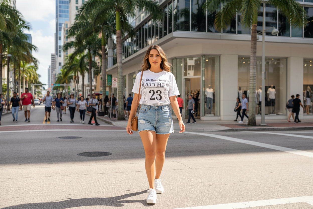Woe To You Tee (White) – Downtown South Miami