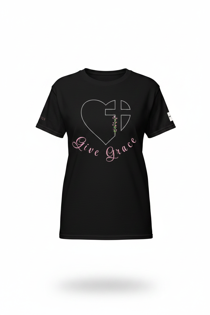 Woman's Give Grace Tee 3D Mockup