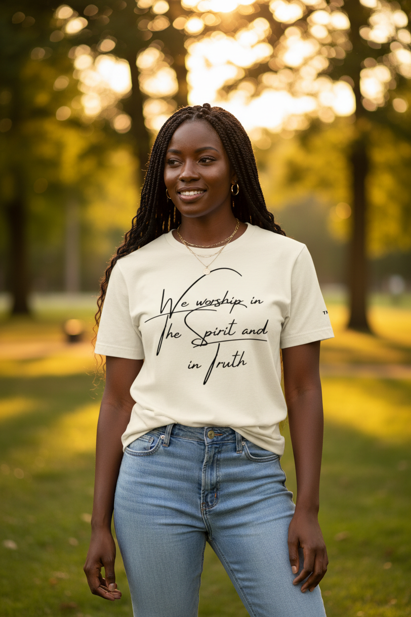 Women's Spirit and Truth Tee – Cream Park Lifestyle